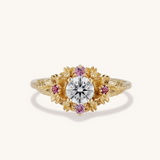 Sakurafubuki Ring, White Diamond