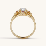 Sakurafubuki Ring, White Diamond