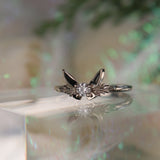 Fairy Companion Ring, Unplated White Gold Sample