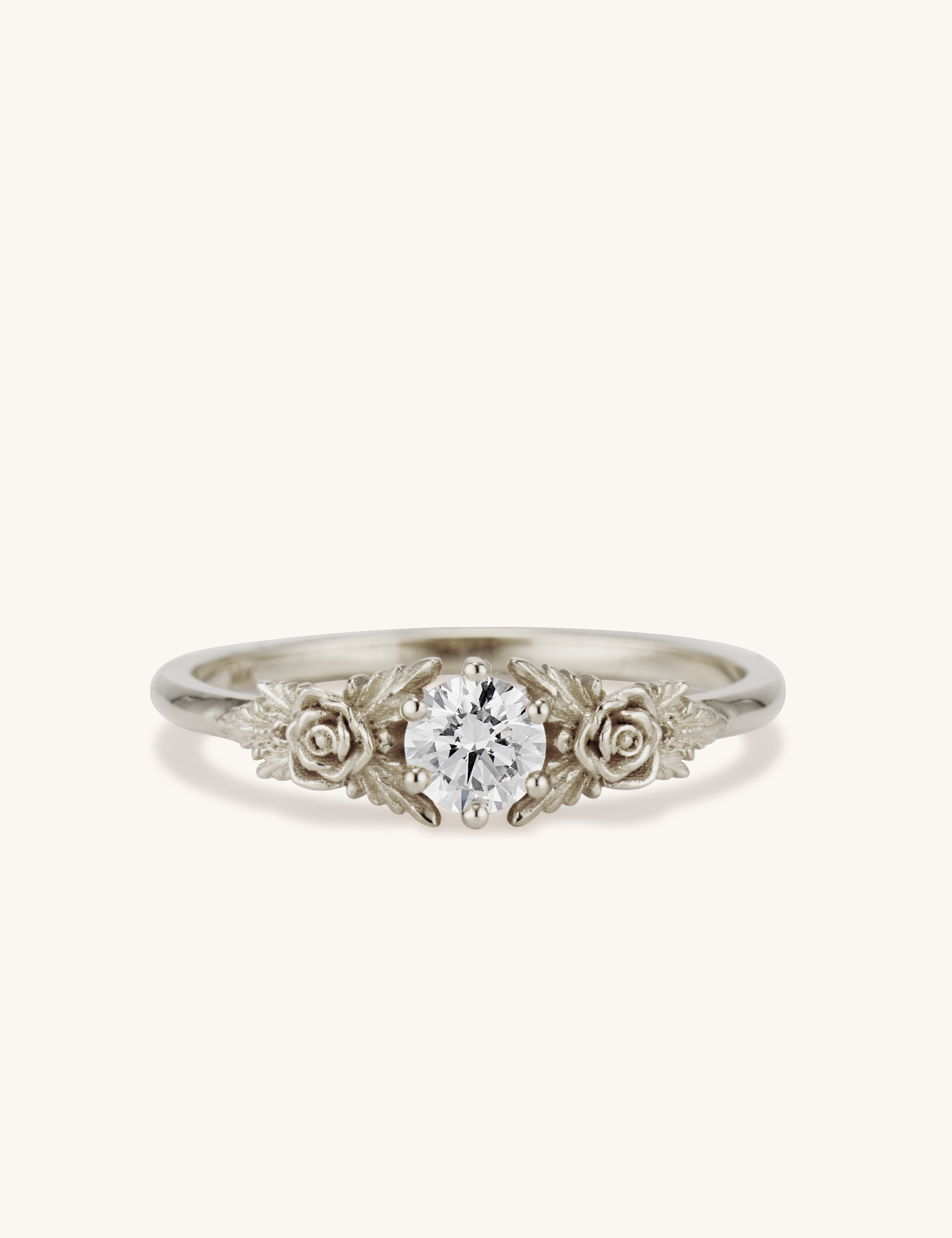 Gold Rose Ring, 0.25 ct.