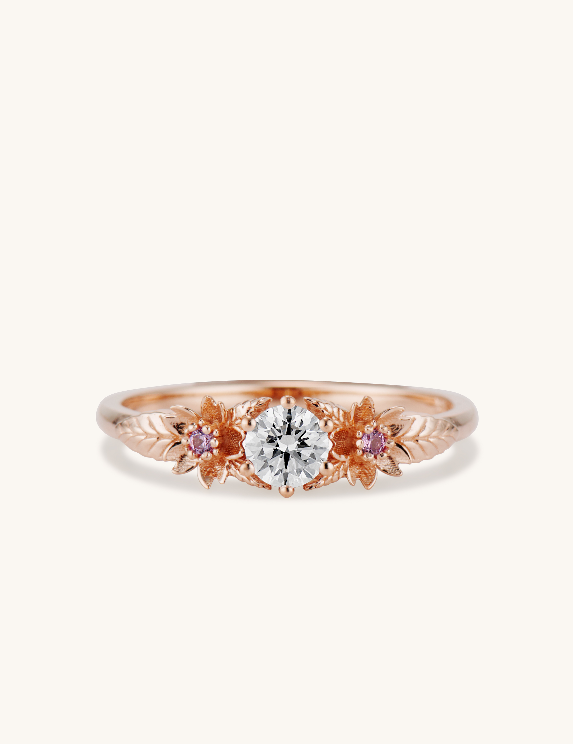 Sakura Ring, 0.25 ct. White Diamond