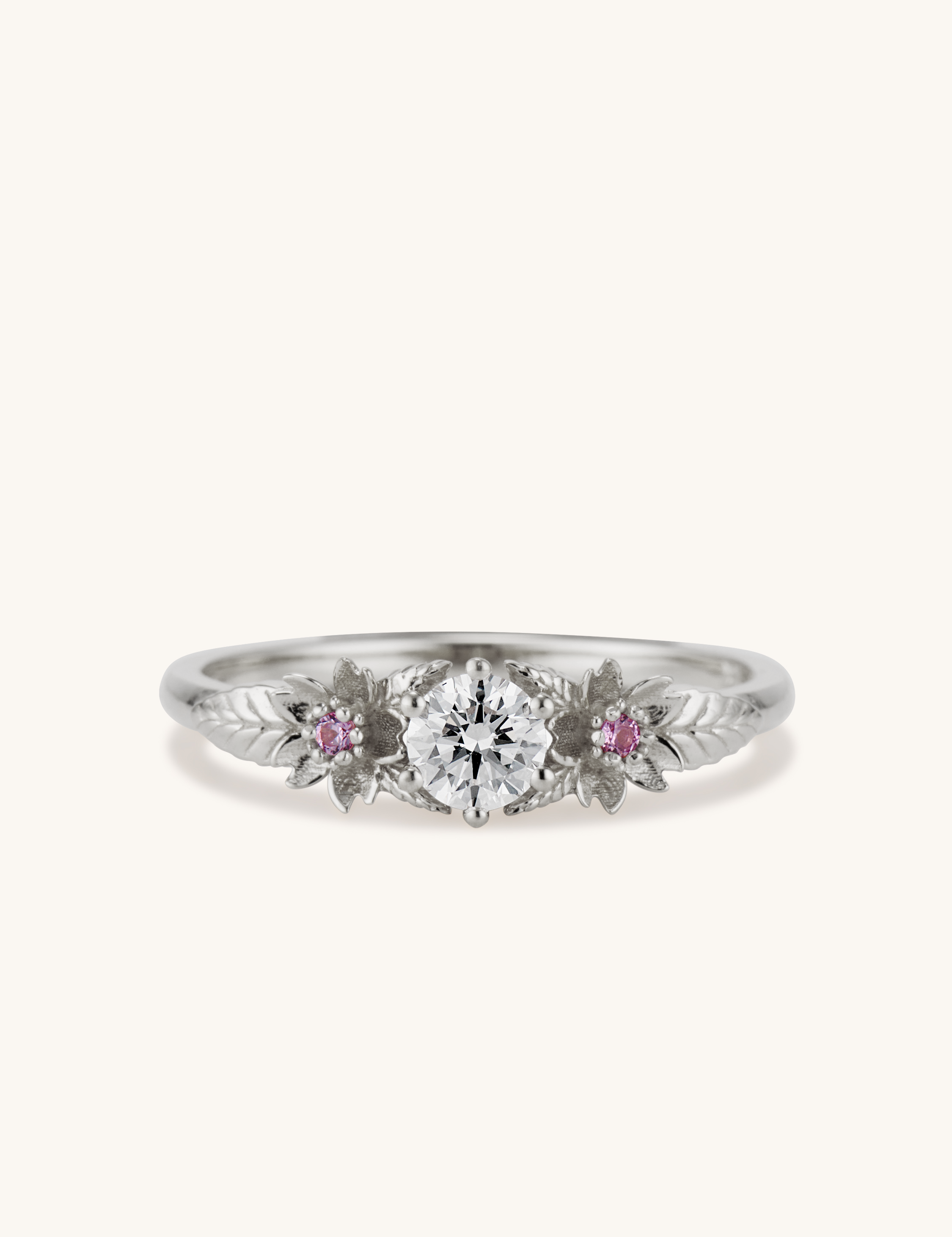 Sakura Ring, 0.25 ct. White Diamond